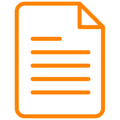 Symbol mit Dokument für Hund anmelden oder abmelden in Weinheim.